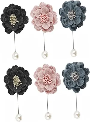 Pearl Brooch Boutonniere Pins Clothes Pins Clothes Accessories Fashion Brooch Pearl Breastpins Costume