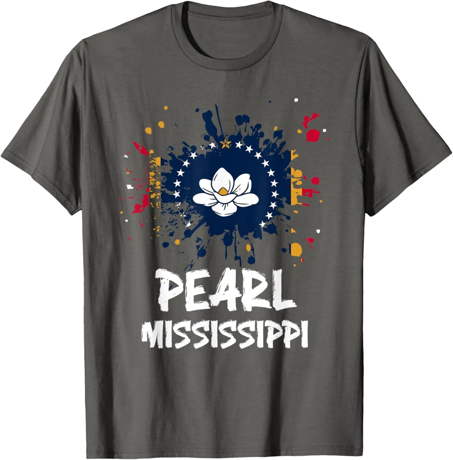 Pearl Mississippi MS Magnolia Flag Trip Vacation Souvenir T-Shirt