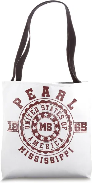 Pearl MS | Mississippi | Vintage City Apparels Tote Bag