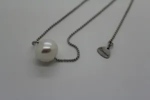 Pearl on Sterling Silver Adjustable sliding Chain WS1