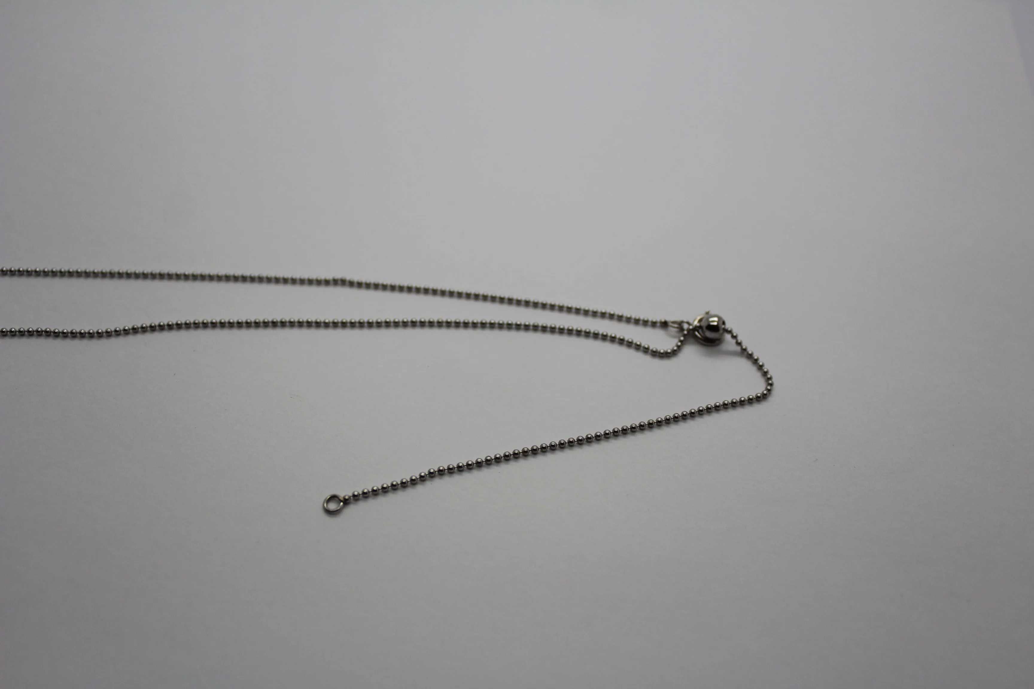 Pearl on Sterling Silver Adjustable sliding Chain WS1