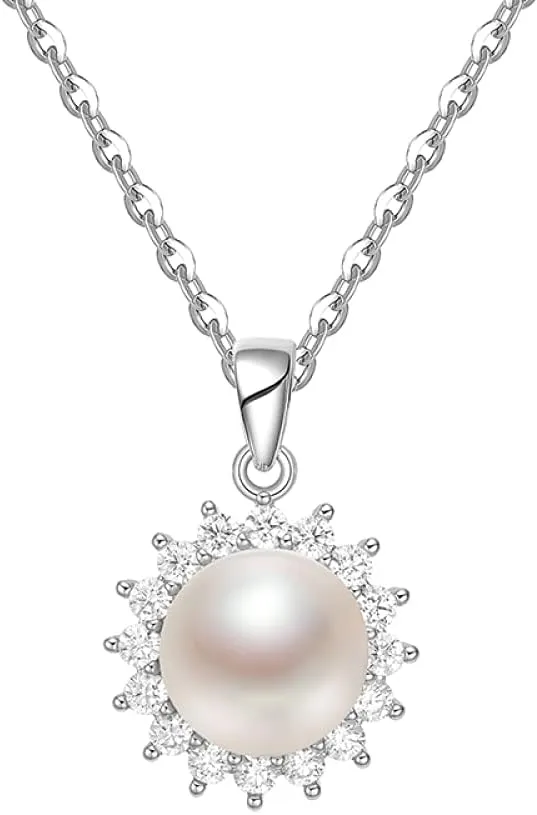 Pearl Pendant Necklaces 10-11mm Natural Freshwater Drop Shape Choker Chain Watch Strap