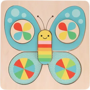 Petit Collage Little Butterfly Chunky Wood Puzzle