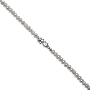 Petite 'Ivory' Freshwater Pearl & Sterling Silver Bracelet