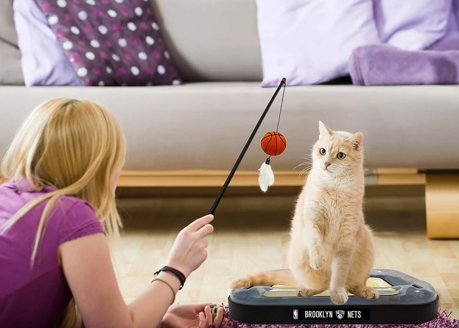 Pets First Brooklyn NETS Basketball Cat Scratcher Toy