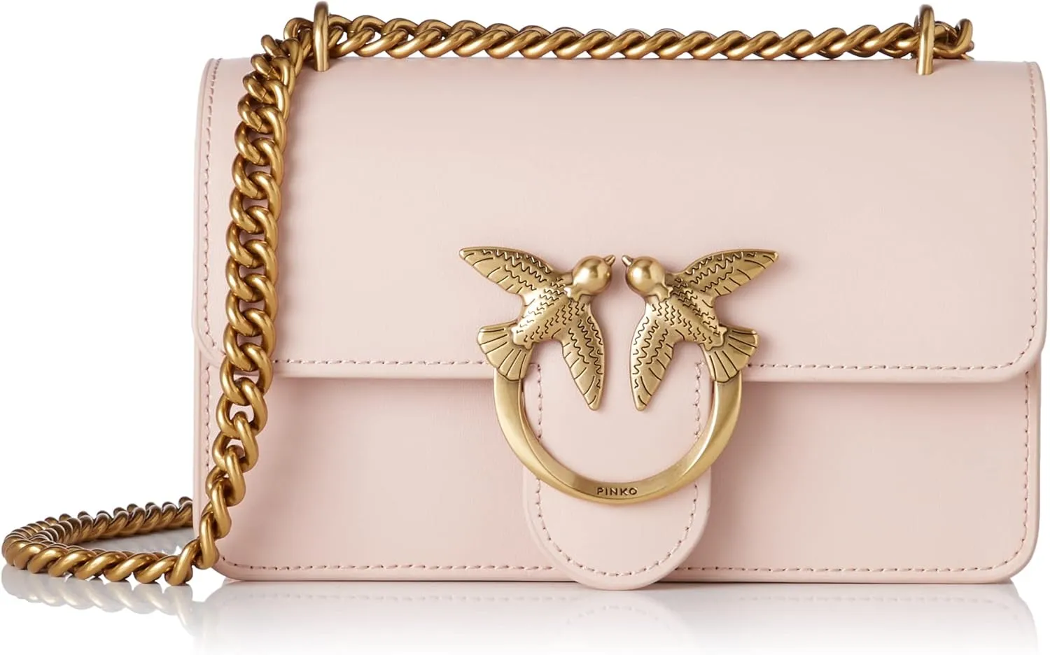 Pinko Women's Love One Mini DC Calfskin Silk Bag