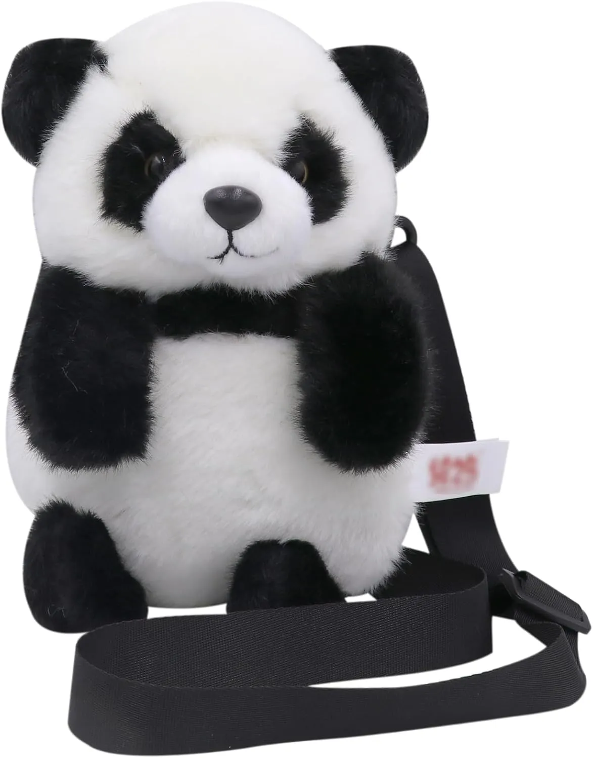 Plush Tiger Panda Crossbody Purse for Women Girls Small Fluffy Animal Shoulder Plush Tiger Panda Doll Cute Purse