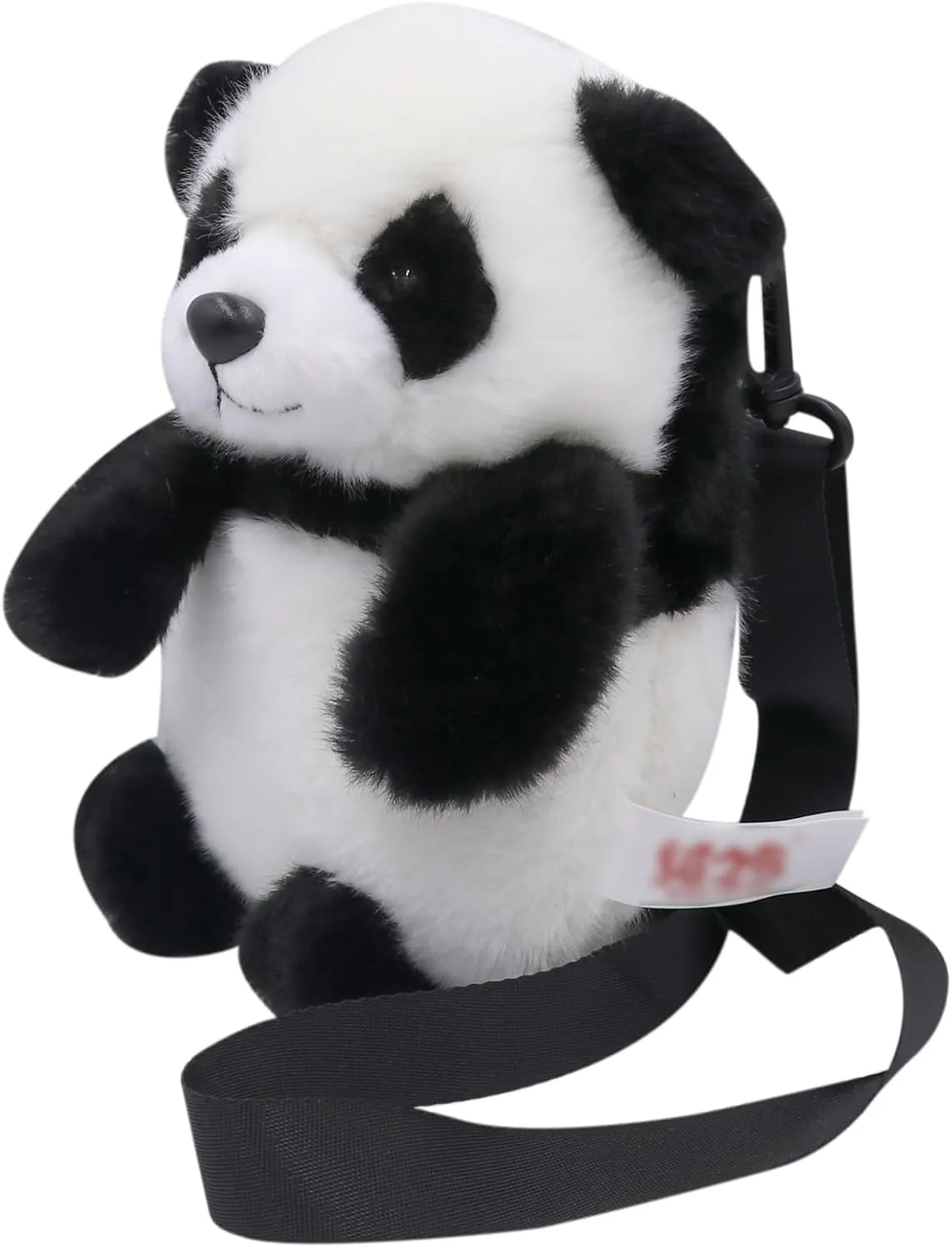 Plush Tiger Panda Crossbody Purse for Women Girls Small Fluffy Animal Shoulder Plush Tiger Panda Doll Cute Purse