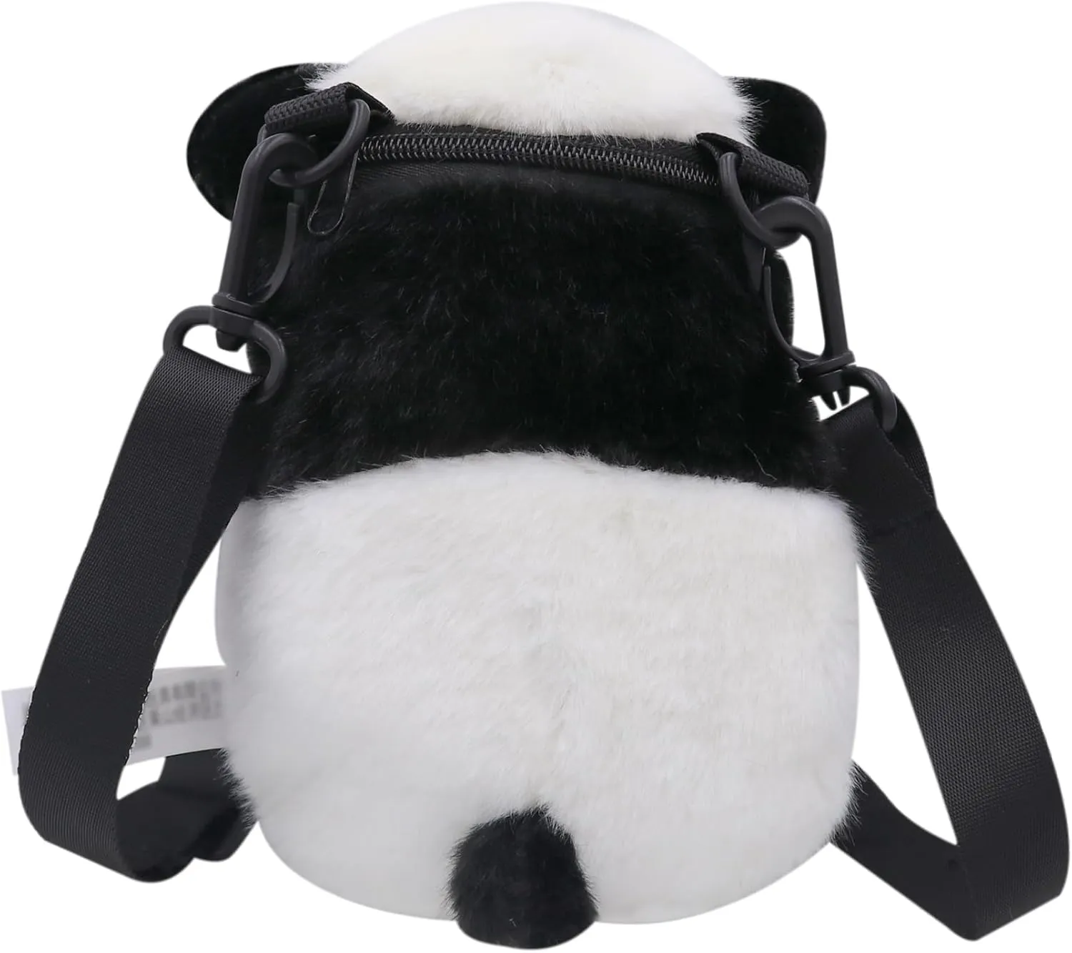 Plush Tiger Panda Crossbody Purse for Women Girls Small Fluffy Animal Shoulder Plush Tiger Panda Doll Cute Purse
