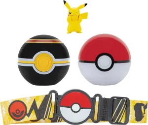 Pokemon Poké Ball Belt Set with Pikachu Figure