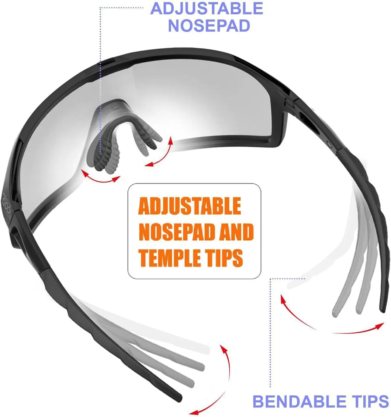 Polarized Cycling Sunglasses for Women and Men, Golfing Running Volleyball MTB and Outdoor sports