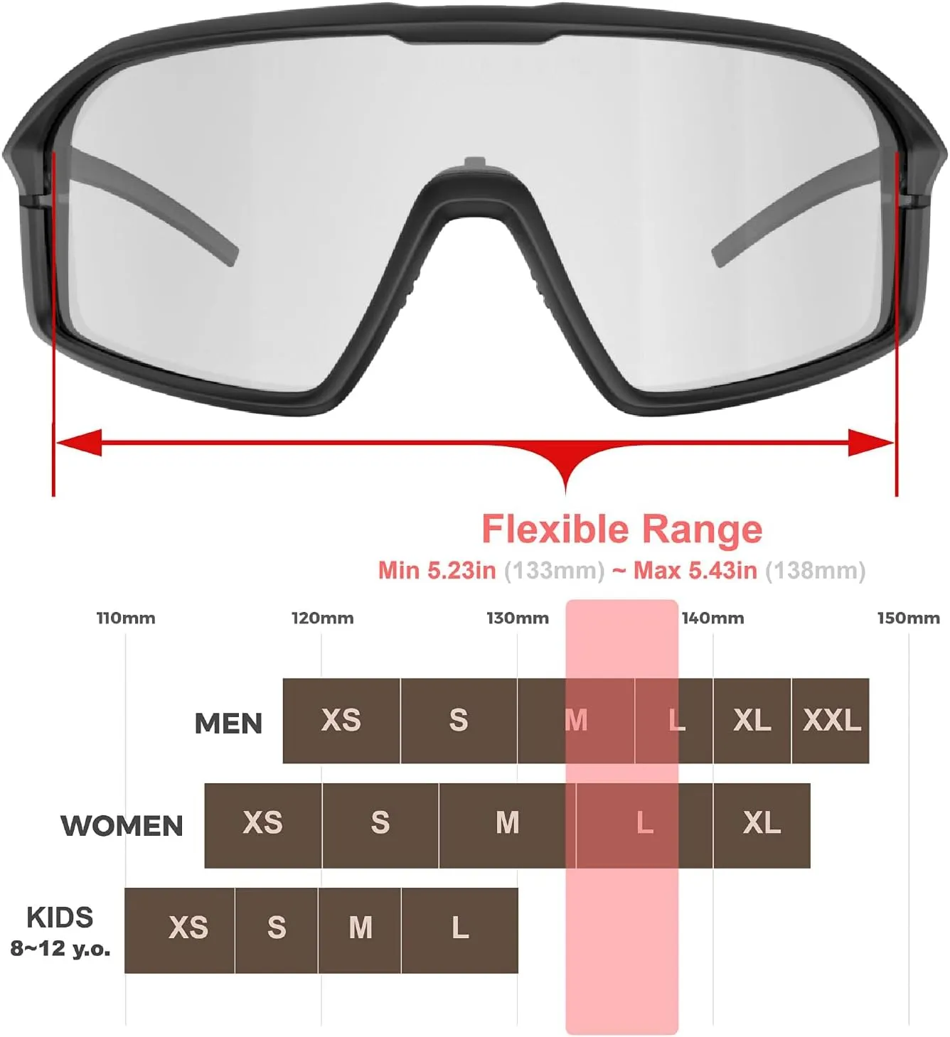 Polarized Cycling Sunglasses for Women and Men, Golfing Running Volleyball MTB and Outdoor sports