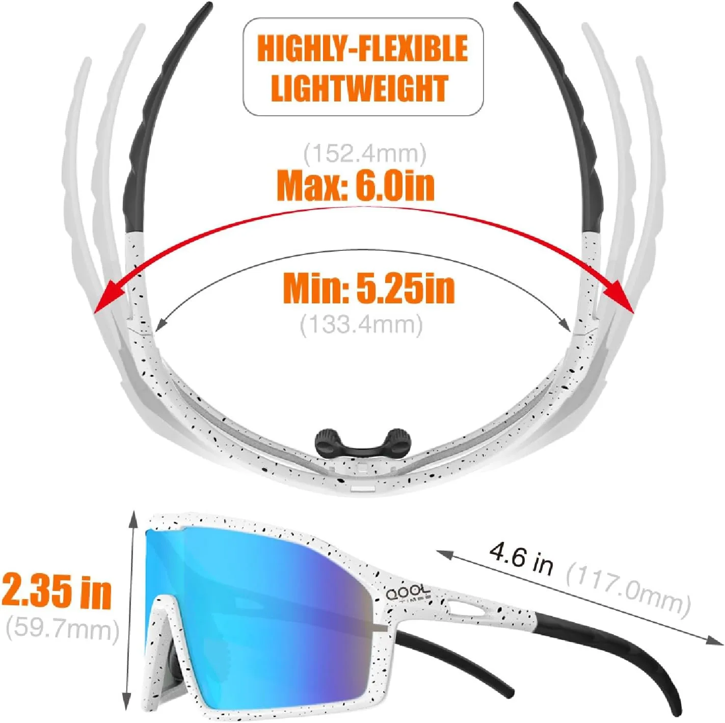Polarized Cycling Sunglasses for Women Men Golfing Running Volleyball MTB Outdoor Sports Padel