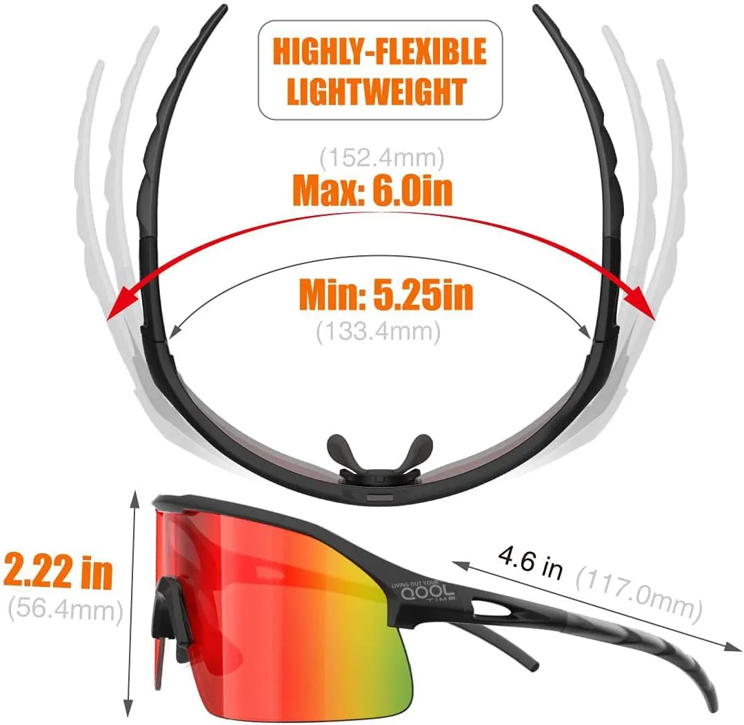 Polarized Cycling Sunglasses for Women Men Golfing Running Volleyball MTB Outdoor Sports Padel