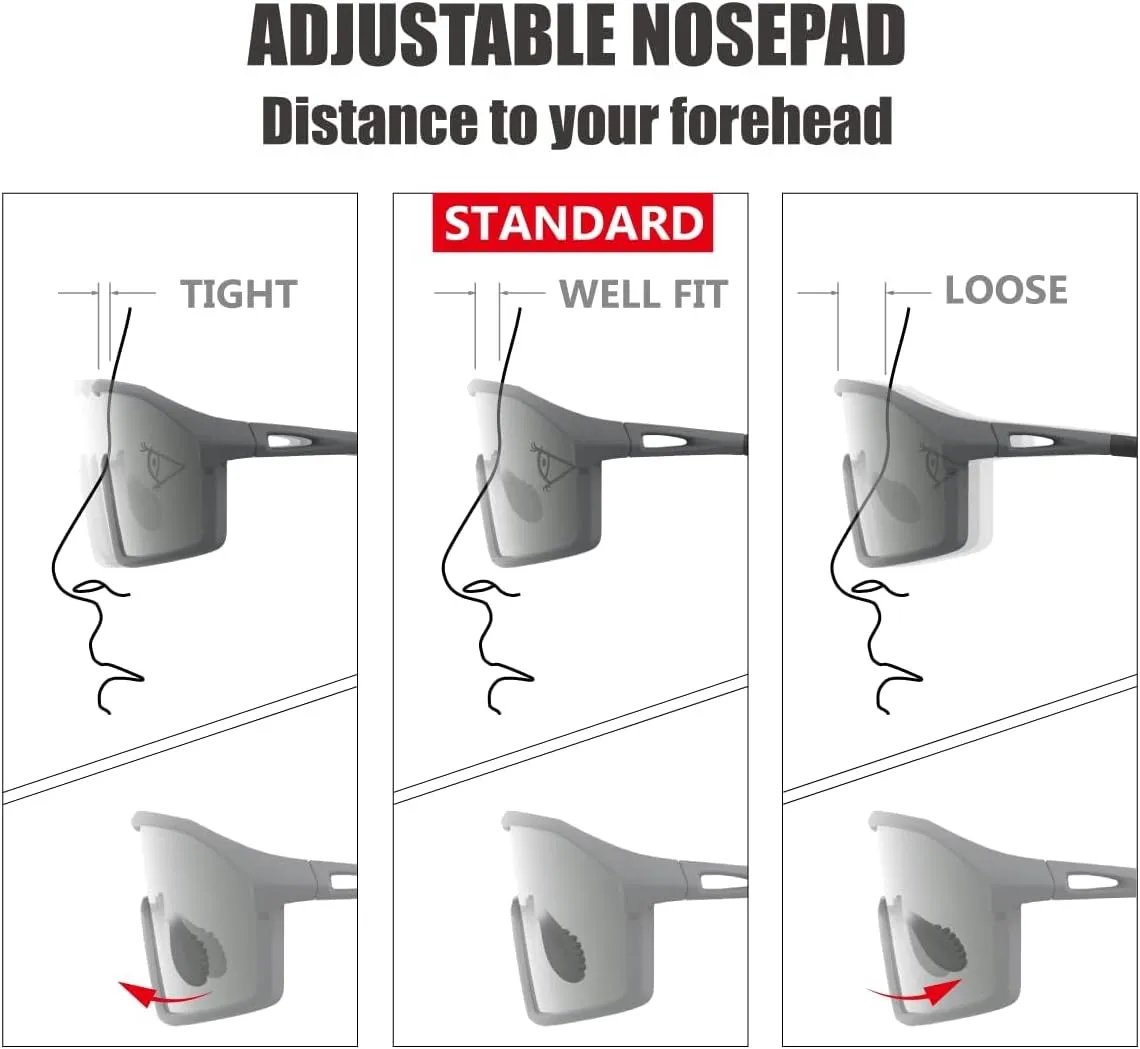 Polarized Cycling Sunglasses for Women Men Golfing Running Volleyball MTB Outdoor Sports Padel
