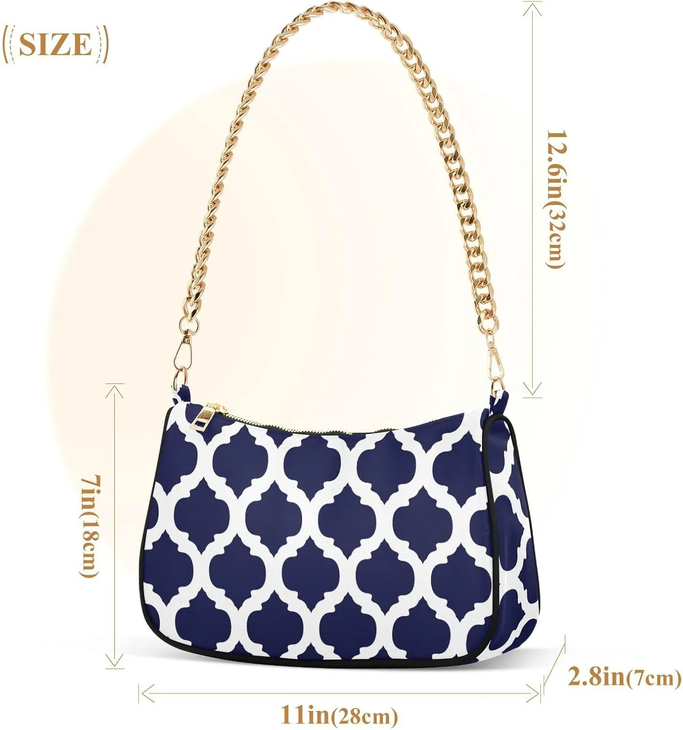 Polka Dot Red Shoulder Bag for Women Small Purse Chain Clutch Mini Purse with Chain Strap for Women Girlfriend