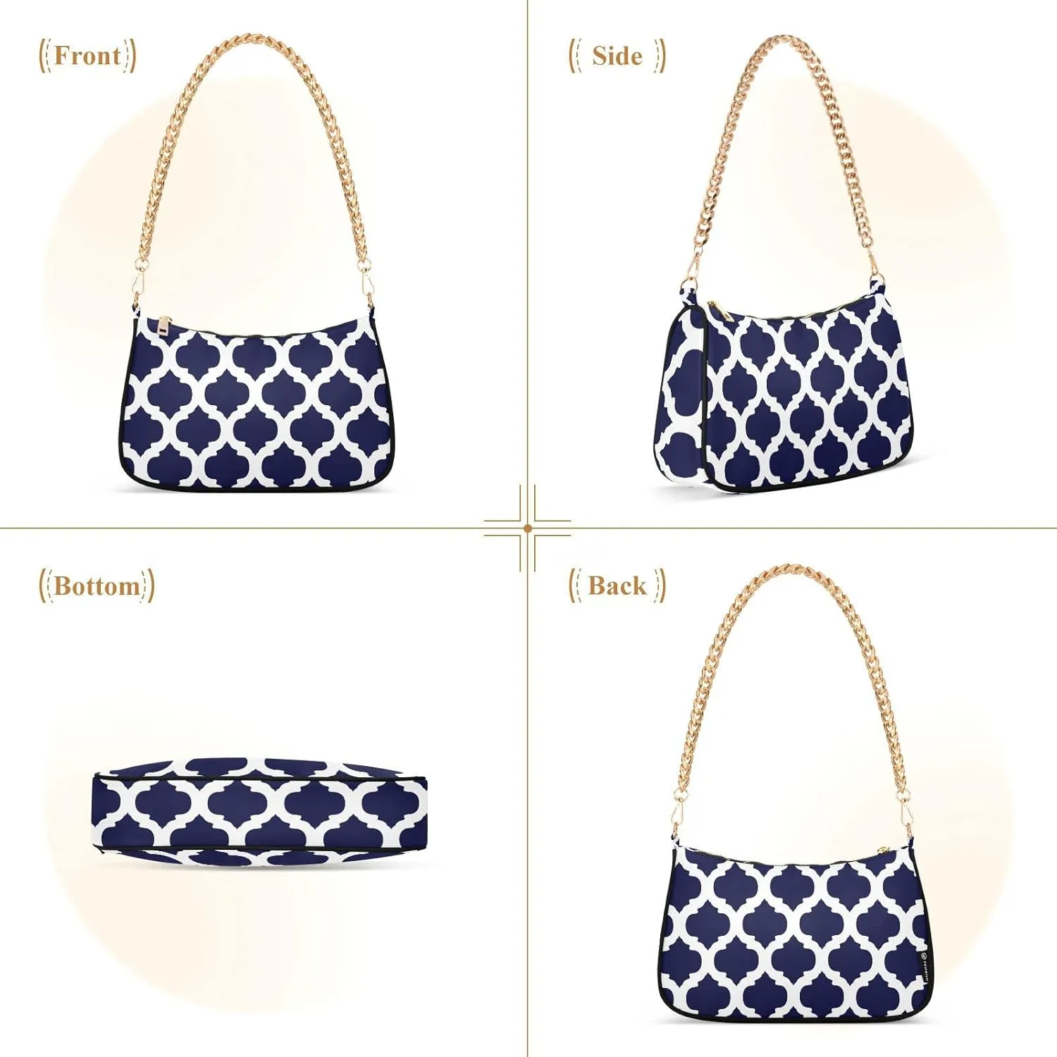 Polka Dot Red Shoulder Bag for Women Small Purse Chain Clutch Mini Purse with Chain Strap for Women Girlfriend