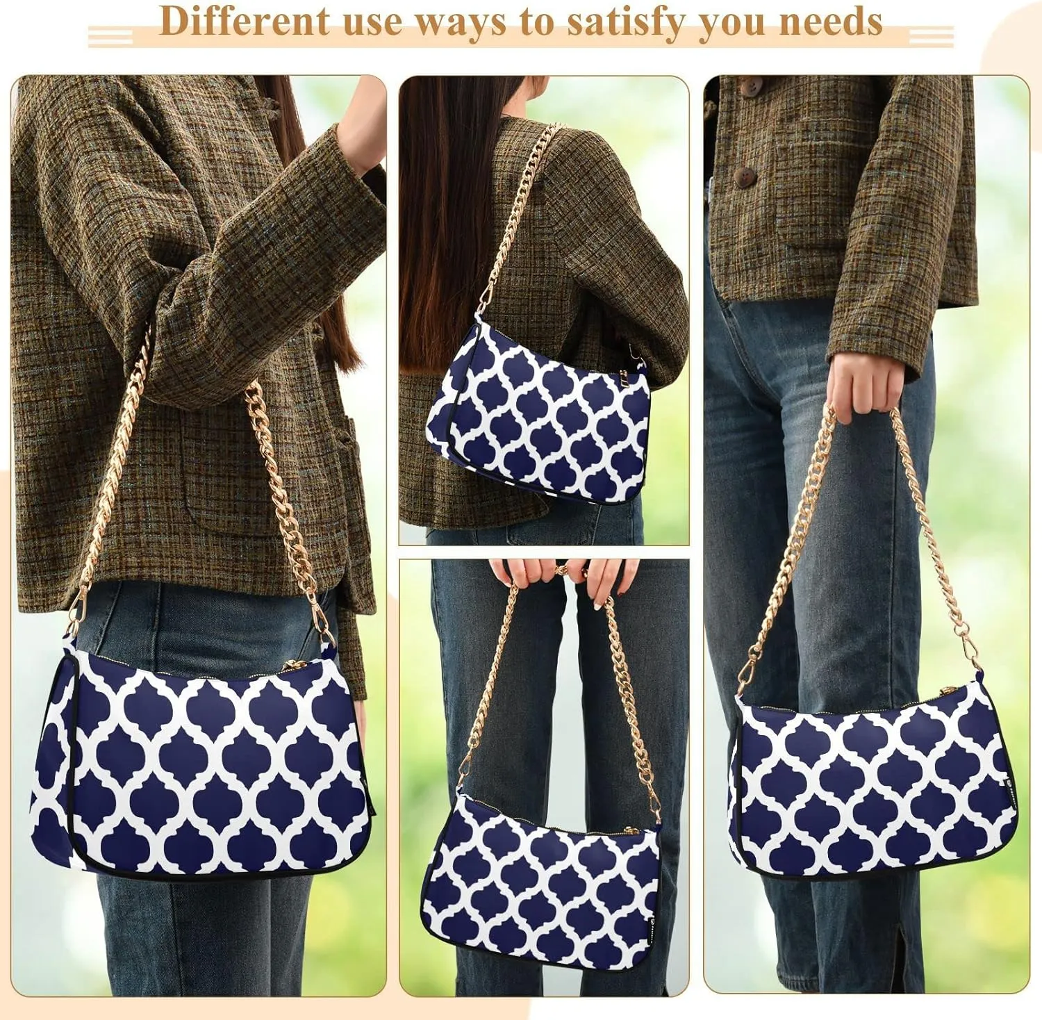 Polka Dot Red Shoulder Bag for Women Small Purse Chain Clutch Mini Purse with Chain Strap for Women Girlfriend