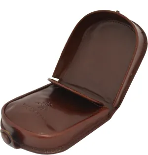 Polo T-5 Brown Soft Leather Coin Purse Pouch Tray/Change Holder (Brown), Small