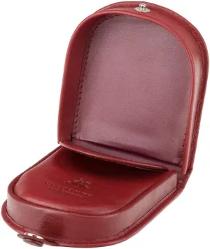 Polo T-5 Brown Soft Leather Coin Purse Pouch Tray/Change Holder (Red)