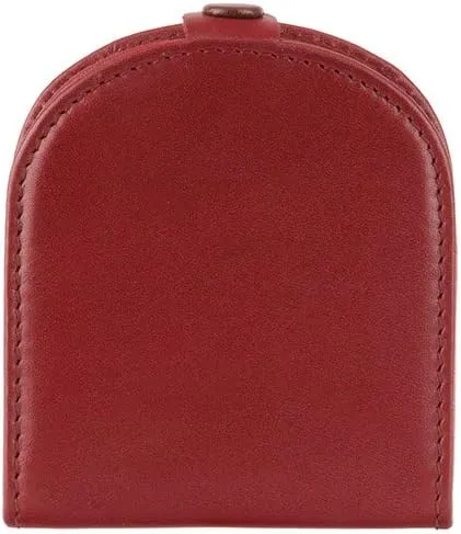 Polo T-5 Brown Soft Leather Coin Purse Pouch Tray/Change Holder (Red)