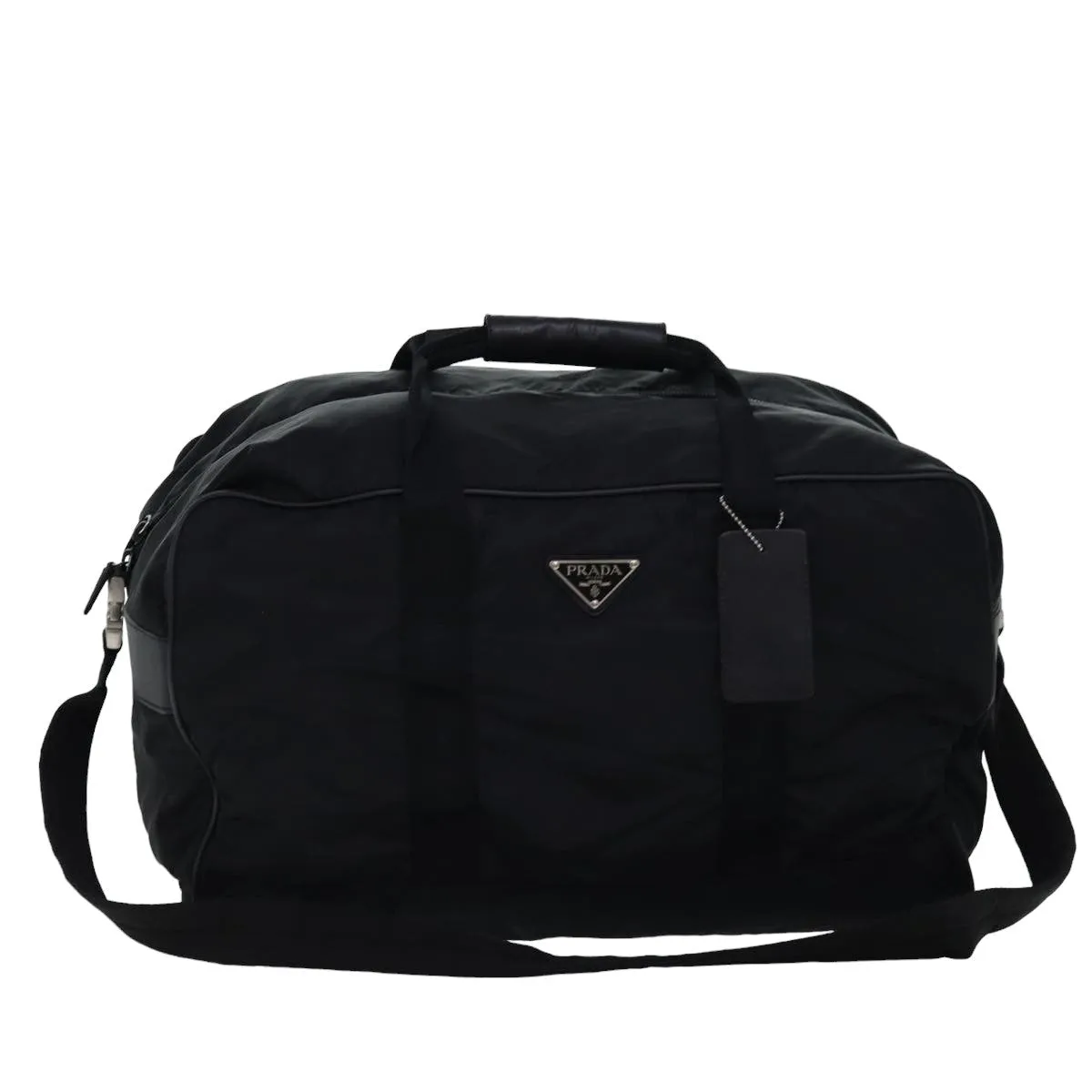 PRADA Boston Bag Nylon 2way Black 76660