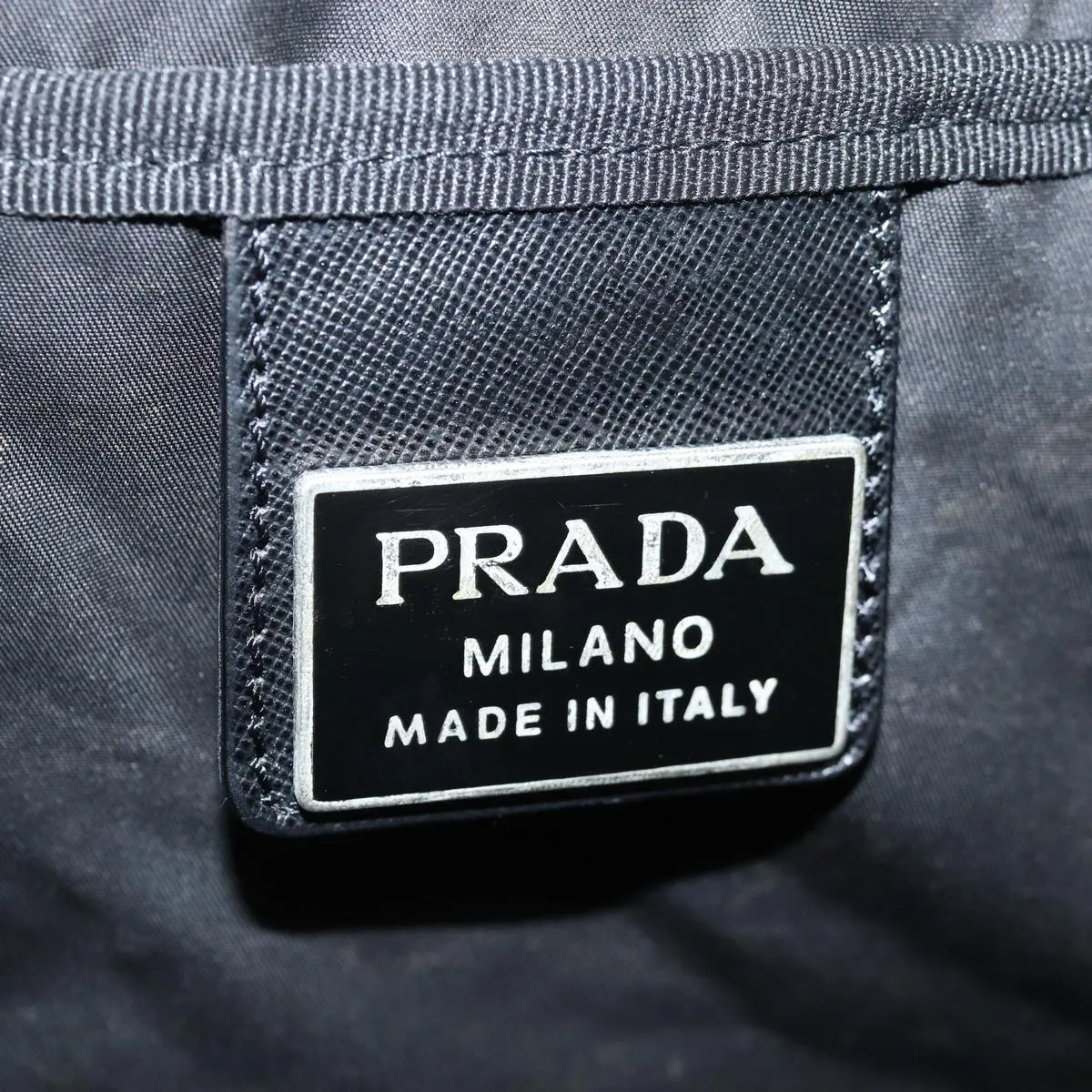 PRADA Boston Bag Nylon 2way Black 76660