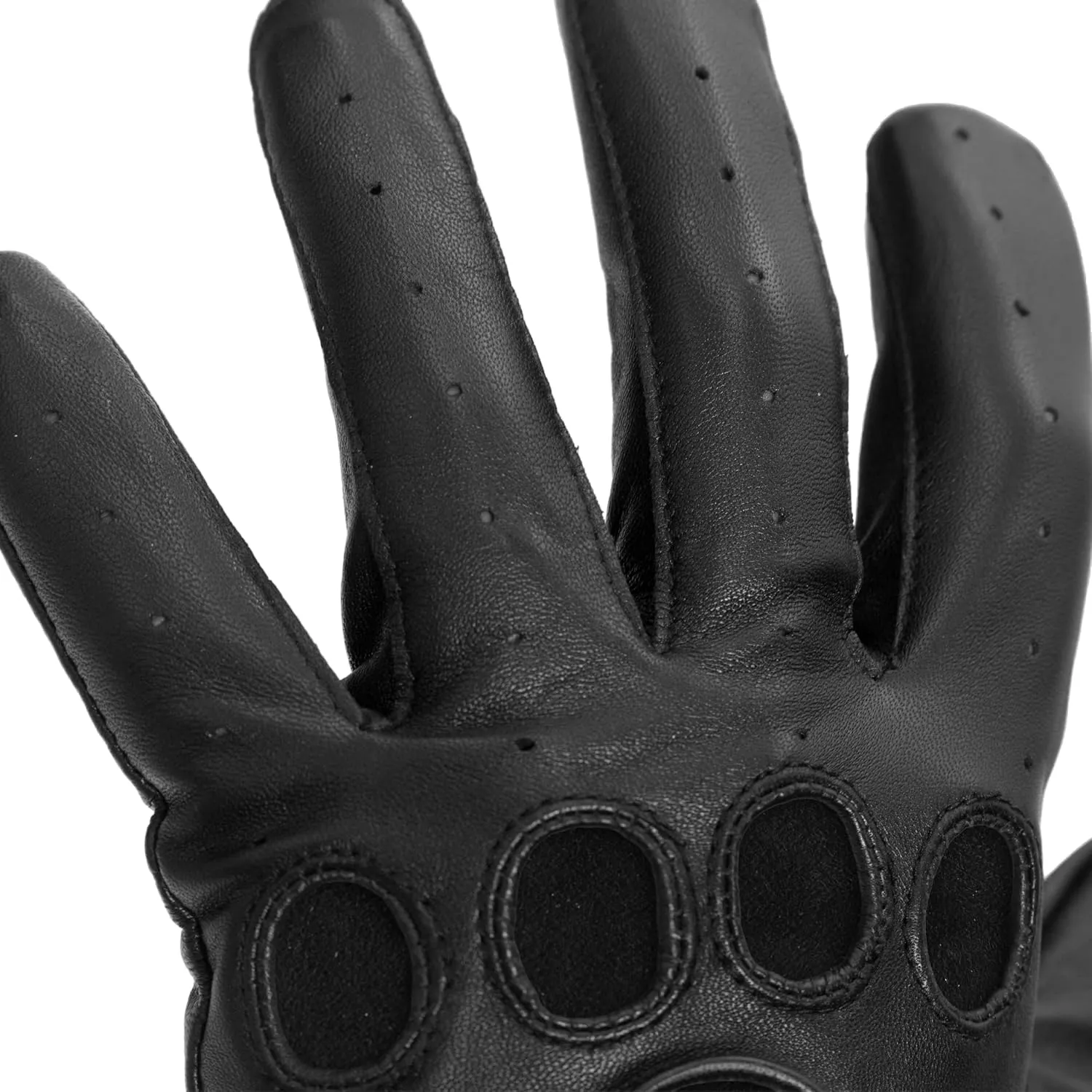 Pratt & Hart Silverstone Men’s Leather Driving Gloves (Unlined) Great for Bikers and Motorcycle Enthusiasts (Sheepskin)
