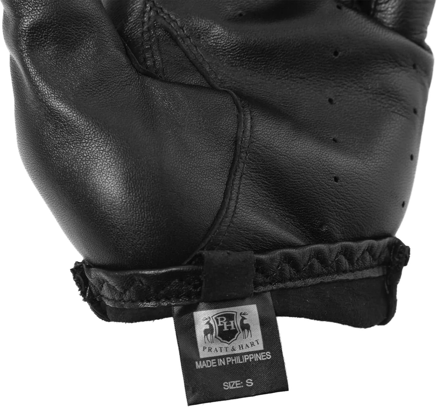 Pratt & Hart Silverstone Men’s Leather Driving Gloves (Unlined) Great for Bikers and Motorcycle Enthusiasts (Sheepskin)