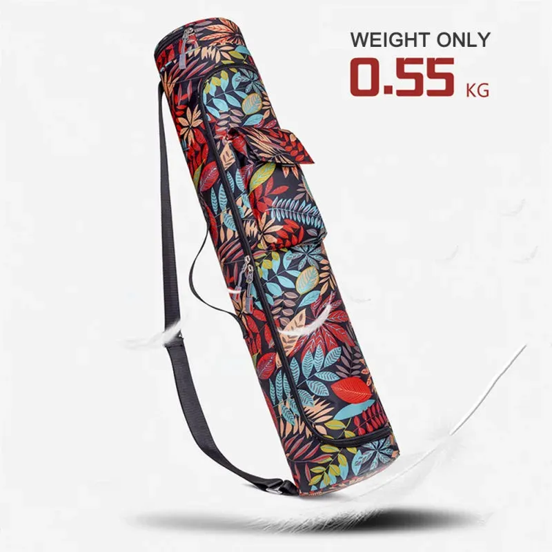 Printed Yoga Mat Bag – Sports & Fitness Backpack