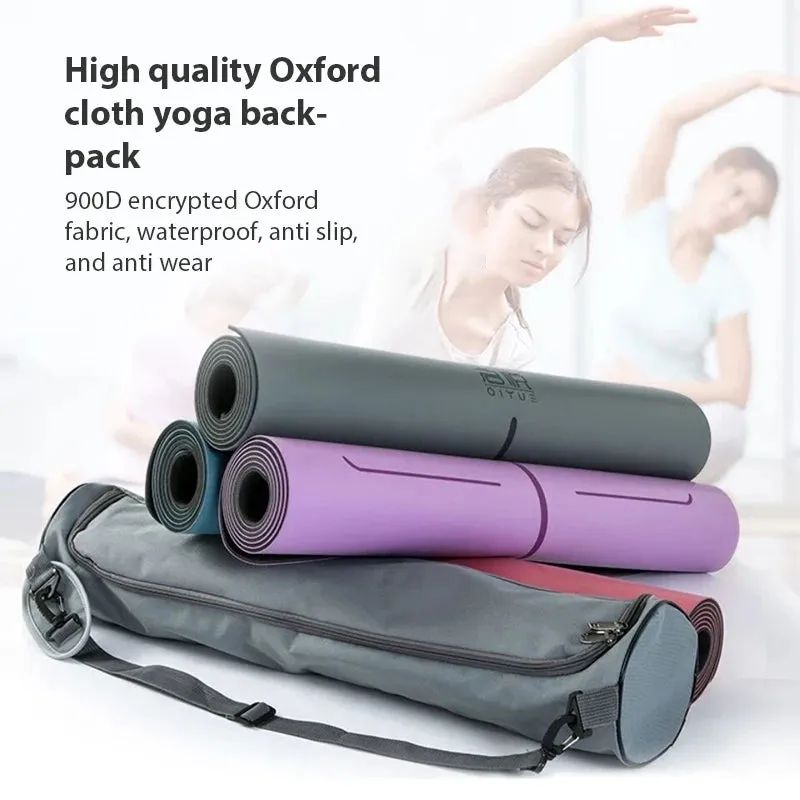 Printed Yoga Mat Bag – Sports & Fitness Backpack