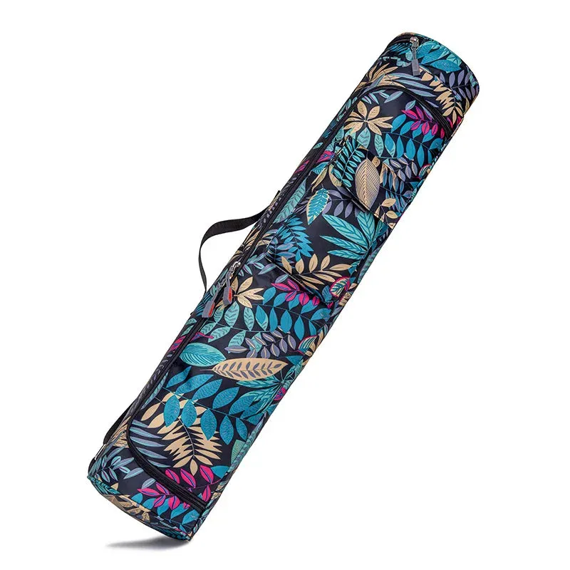 Printed Yoga Mat Bag – Sports & Fitness Backpack