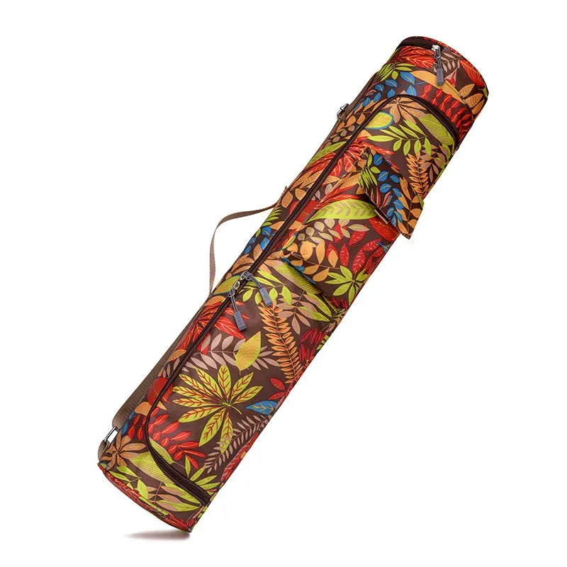 Printed Yoga Mat Bag – Sports & Fitness Backpack