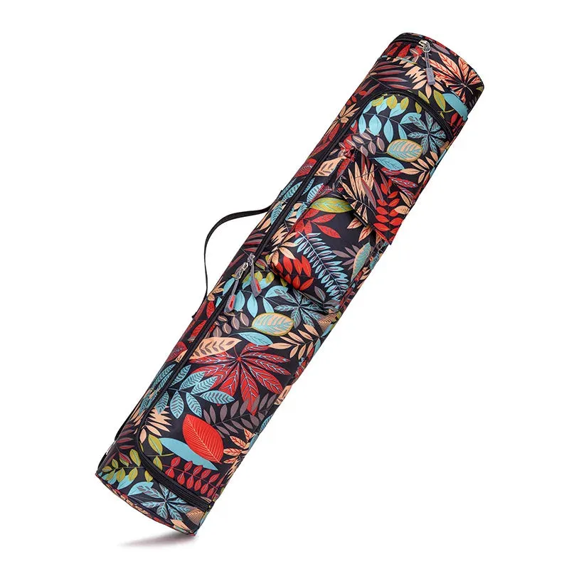 Printed Yoga Mat Bag – Sports & Fitness Backpack