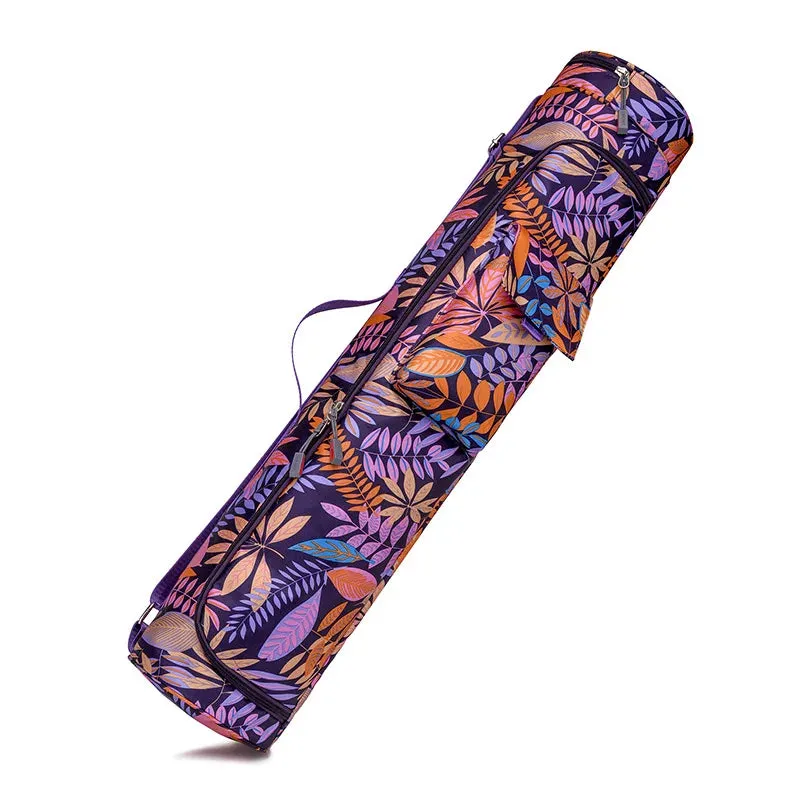 Printed Yoga Mat Bag – Sports & Fitness Backpack