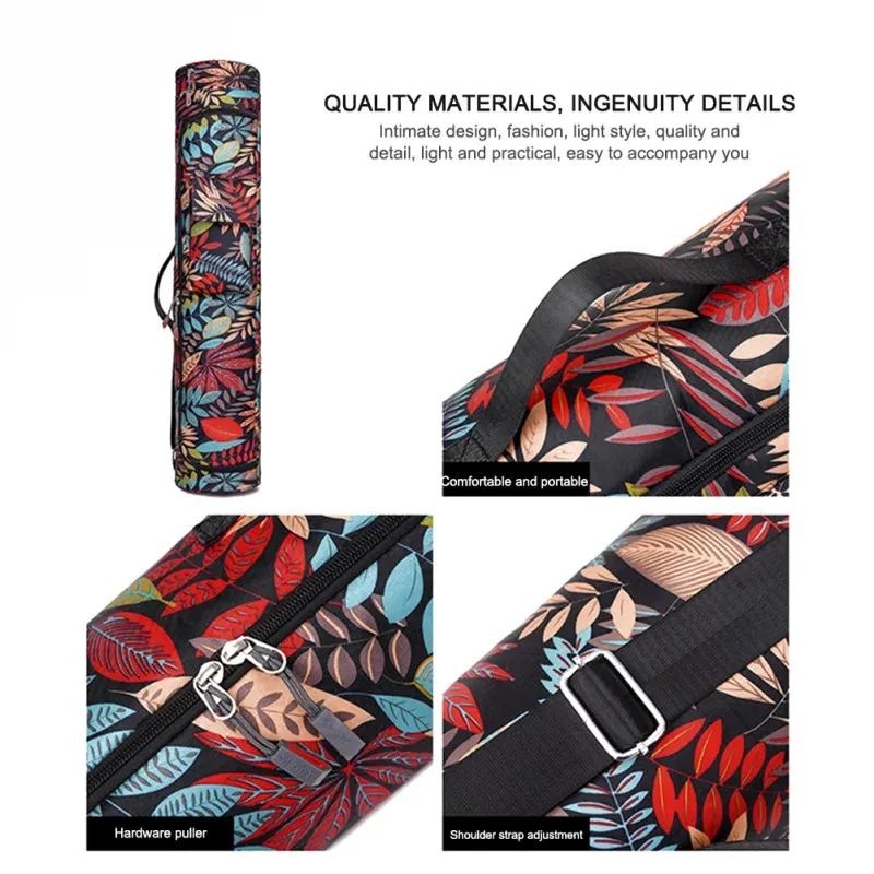 Printed Yoga Mat Bag – Sports & Fitness Backpack