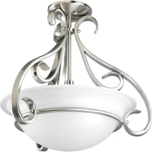 Progress Lighting P3843-09 Torino Hall & Foyer, 18-Inch Diameter x 18-1/2-Inch Height, Nickel