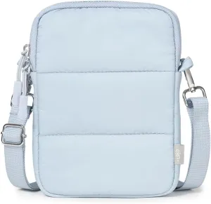 Puffy Cloud Portable Pouch, Small Crossbody Bag, Designer Cell Phone Wallet, Adjustable Strap, Lightweight Organizer.