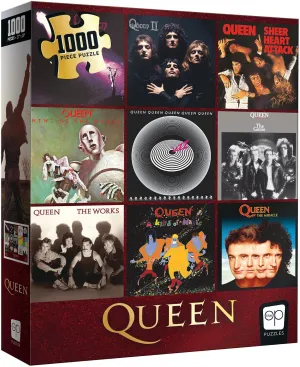 Queen Forever 1000 Piece Jigsaw Puzzle | Collectible Puzzle Featuring Queen Discography & Album Covers | Officially Licensed Queen Merchandise