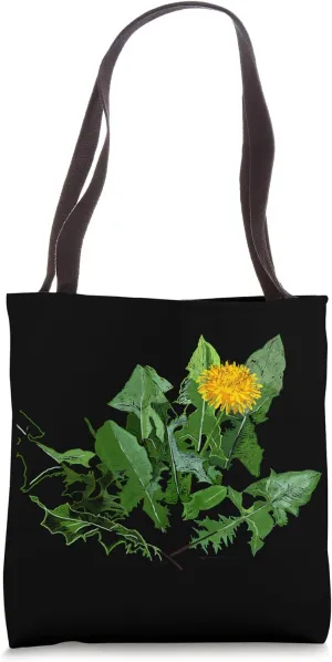 "A Dandelion's Greens" Jamie's Hand-Drawn Floral Collection Tote Bag