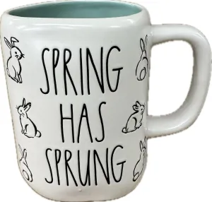 Rae Dunn by Magenta Coffee Mug Spring Has Sprung with Blue Interior