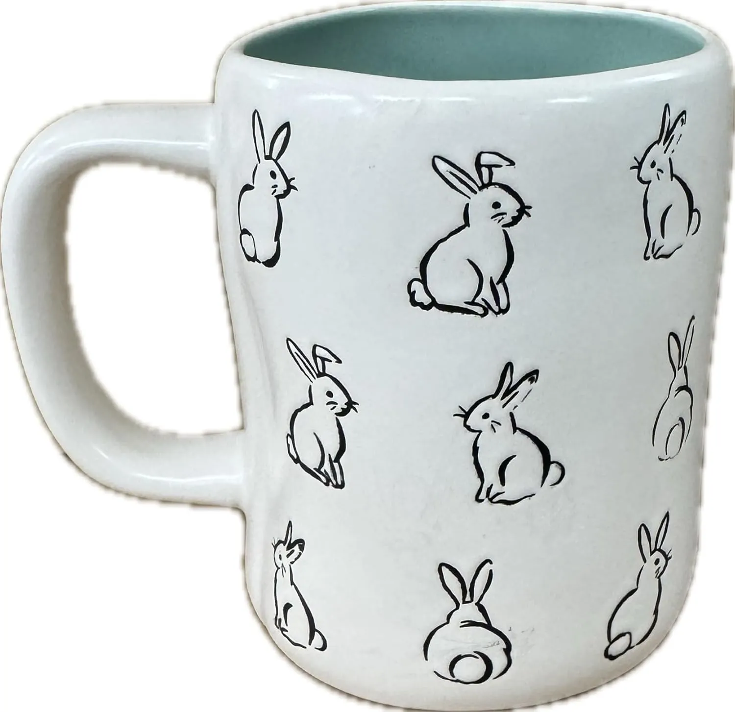 Rae Dunn by Magenta Coffee Mug Spring Has Sprung with Blue Interior