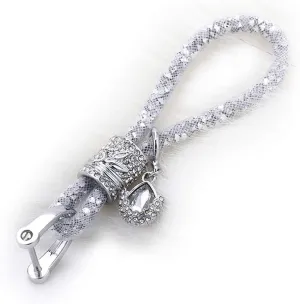 RAYHOO Crystal Car Key Chains For Ladies Women Key Fob, Key Chain Ring Strap