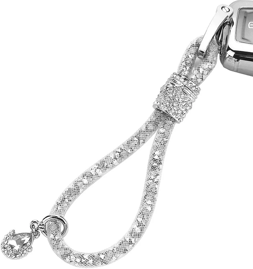 RAYHOO Crystal Car Key Chains For Ladies Women Key Fob, Key Chain Ring Strap