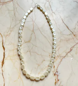 Ready chains with S hook - Oval Pearl