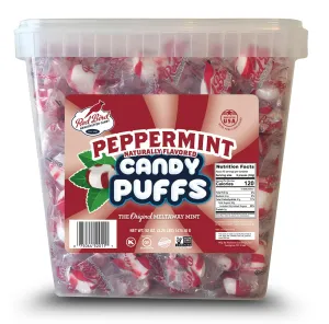 Red Bird Soft Peppermint Candy, Individually Wrapped, Gluten Free Breath Mints, 52 oz Tub