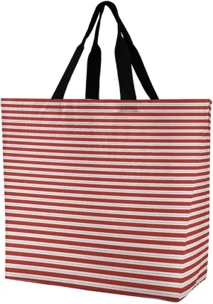 Retro Black White Polka Dots Pattern Tote Bag Reusable Grocery Bags for Groceries Capacity Heavy for Shopping