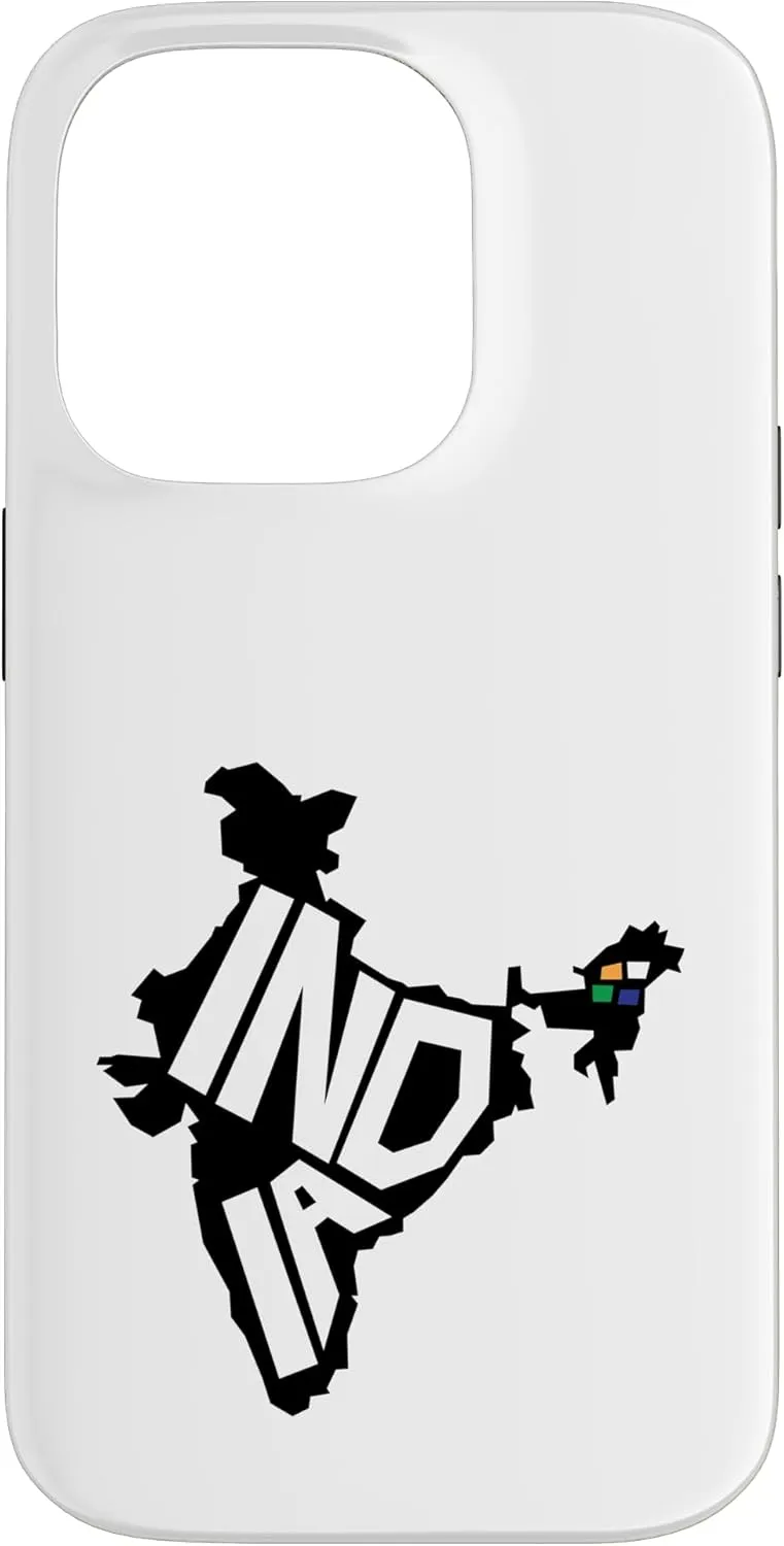 Retro India Map Case for iPhone 14 Pro