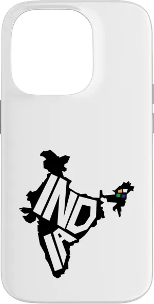 Retro India Map Case for iPhone 14 Pro