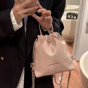 Rhombus Chain Female Fashion Classic Style Backpacks